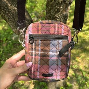Vera Bradley Plaid Crossbody Bag with Front Pocket
